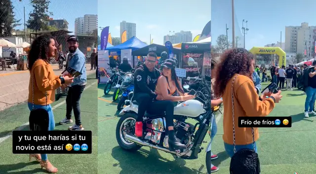 Joven posa con modelo mientras que su enamorada toma inesperada reacción. Joven posa con modelo mientras que su enamorada toma inesperada reacción.