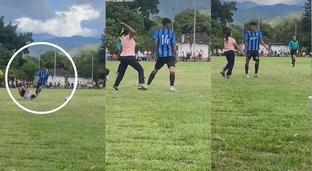 TikTok: madre ingresó al campo para 'pechar' a jugador que le había cometido falta a su hijo TikTok: madre ingresó al campo para 'pechar' a jugador que le había cometido falta a su hijo