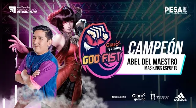 Abel del Maestro campeón de Claro gaming GODFIST Season 6 Tekken 7