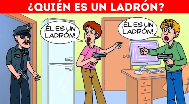 ¿Quién es el ladrón? Ayuda a la policía a resolver este misterioso acertijo en 5 segundos ¿Quién es el ladrón? Ayuda a la policía a resolver este misterioso acertijo en 5 segundos