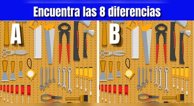Reto visual para GENIOS: Encuentra las 8 diferencias en 22 segundos Reto visual para GENIOS: Encuentra las 8 diferencias en 22 segundos
