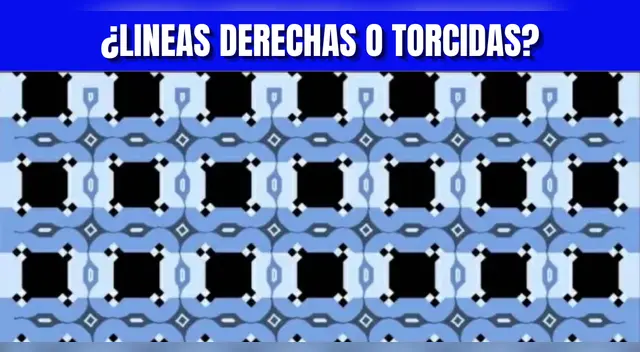 Ilusión óptica: ¿Son líneas derechas o torcidas? Descúbrelo AQUÍ Ilusión óptica: ¿Son líneas derechas o torcidas? Descúbrelo AQUÍ