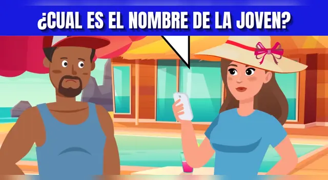 Acertijo visual: Descubre el nombre de la joven en 7 segundos.
