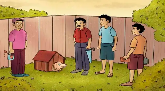 ¿Quién no ayudó a construir la casita del perro? Pon a prueba tu inteligencia con este acertijo