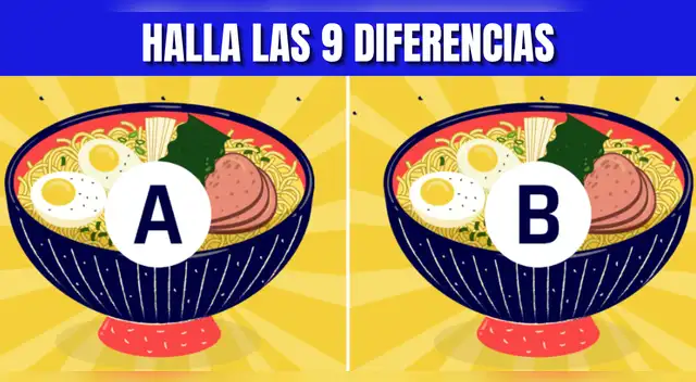 Reto visual EXTREMO: Halla las 9 diferencias en solo 15 segundos