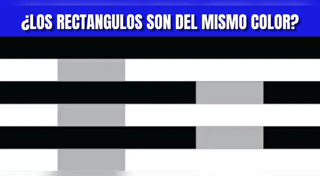 ¿Es el mismo color? Resuelve esta compleja ilusión óptica en segundos