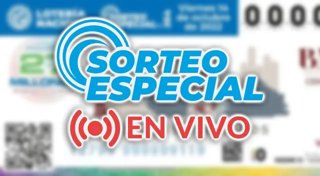 Revisa EN VIVO los resultados del Sorteo Especial para este 14 de octubre Revisa EN VIVO los resultados del Sorteo Especial para este 14 de octubre