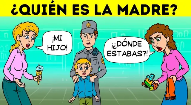 ¿Quién es su verdadera mamá? Salva al niño de la IMPOSTORA en 8 segundos
