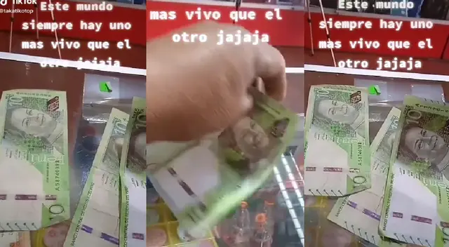 Peruano queda estafado por taxista que le dio un billete falso Peruano queda estafado por taxista que le dio un billete falso