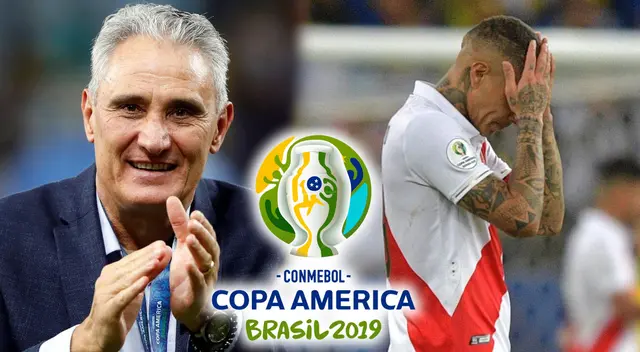 Tite y la vez que eliminó a Paolo Guerrero en la final de la Copa América