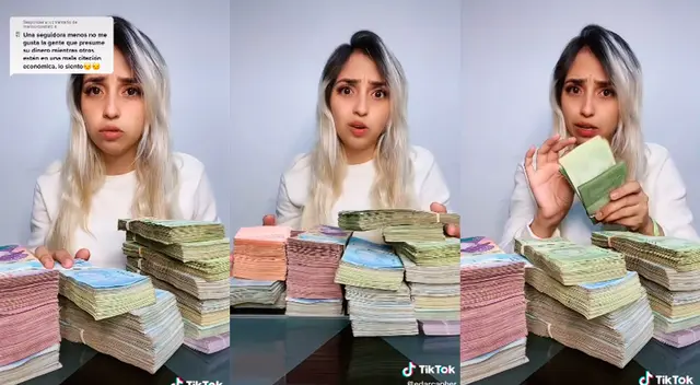 TikTok: La criticaron por 'presumir' su dinero y ella demuestra que son bolívares y no valen ni un dólar TikTok: La criticaron por 'presumir' su dinero y ella demuestra que son bolívares y no valen ni un dólar