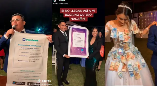 Pareja pide a sus invitados que vayan a su boda con vouchers de yapeo o transferencia. Pareja pide a sus invitados que vayan a su boda con vouchers de yapeo o transferencia.