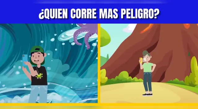 Acertijo visual EXTREMO: Descubre quién corre más peligro en 4 segundos