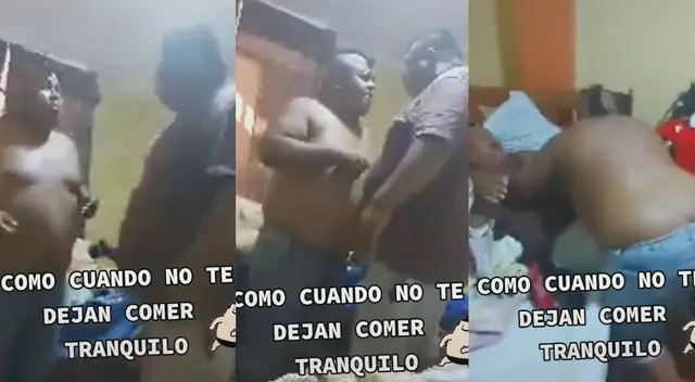 ¡Se fueron a las manos! Cómicos se terminaron peleando y rompieron una cama