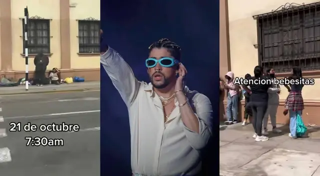 Fila para Bad Bunny en Perú empieza a armarse y alarma a fans: ¿No es noviembre? Fila para Bad Bunny en Perú empieza a armarse y alarma a fans: ¿No es noviembre?