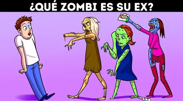 ¿Quién es su novia zombie? Demuestra que tienes una mente BRILLANTE y responde en 8 segundos
