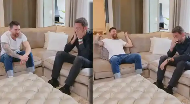 Periodista llora al conocer a Lionel Messi y así fue la reacción del astro - VIDEO