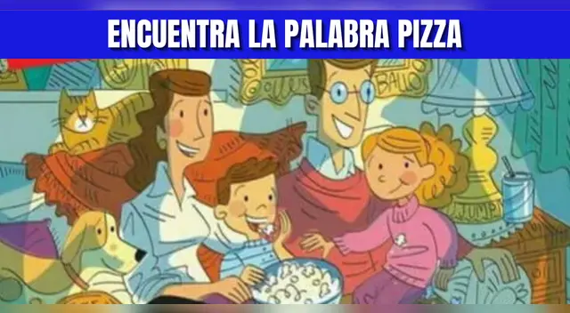 Reto visual EXTREMO: Halla la palabra PIZZA en 8 segundos