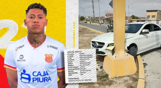 Ray Sandoval, futbolista de Atlético Grau habría chocado y se da a la fuga