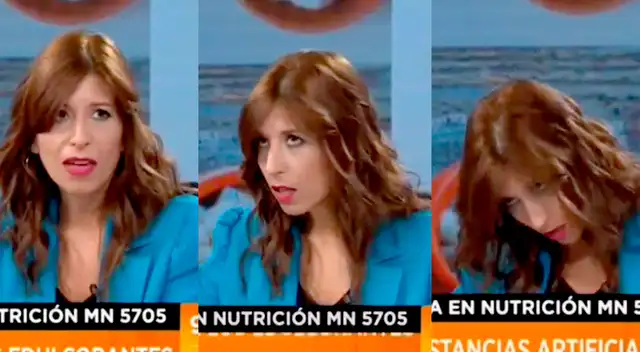Nutricionista se desmaya en programa en vivo y preocupa a todos.
