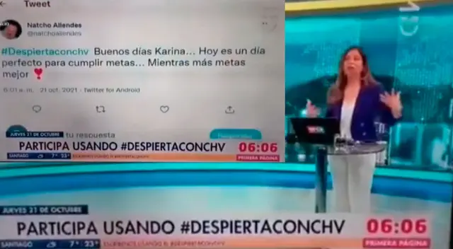 Presentadora chilena es troleada en vivo y las redes estallan: "mientras más 'metas', mejor" Presentadora chilena es troleada en vivo y las redes estallan: "mientras más 'metas', mejor"