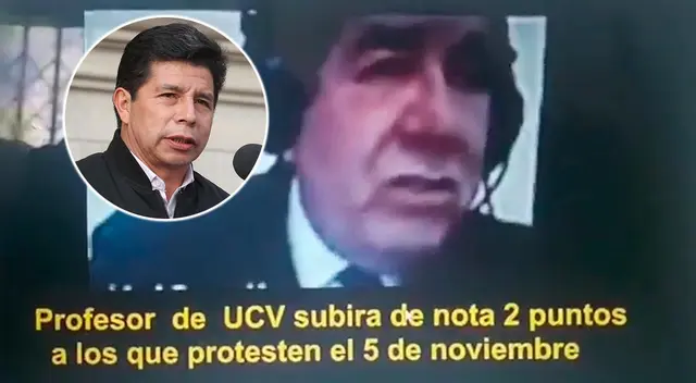 Un docente de la UCV aseguró que le dará puntos extra a los que marchen en contra Castillo Un docente de la UCV aseguró que le dará puntos extra a los que marchen en contra Castillo