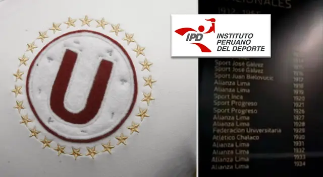 La U exige al IPD modificar el banner donde figura Alianza como campeón de 34 y 39