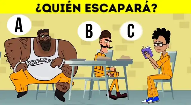 ¿Cuál de ellos planea escapar de la cárcel? Descubre al culpable en 6 segundos