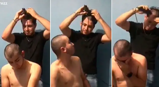 Joven se hace viral al 'raparse' el cabello y apoyar a su hermano a luchar contra el cáncer