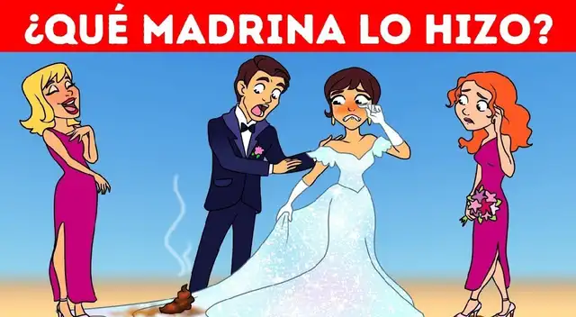 Una de ellas ensució el vestido de la novia ¿Quién fue? Una de ellas ensució el vestido de la novia ¿Quién fue?
