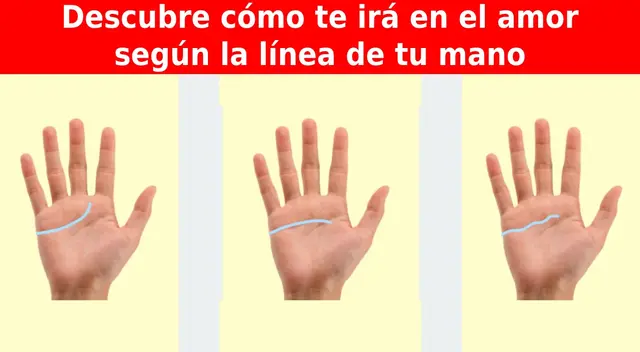 Dinos cómo es la línea de tu mano y descubre cómo te irá en el amor