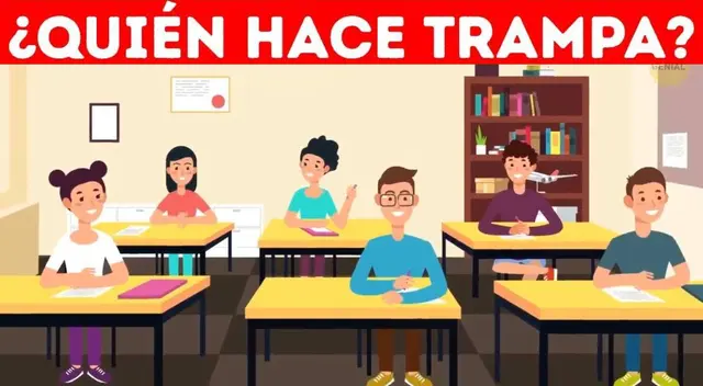 ¿Cuál de los alumnos está copiando? En solo 7 segundos deberás dar con el indicado ¿Cuál de los alumnos está copiando? En solo 7 segundos deberás dar con el indicado