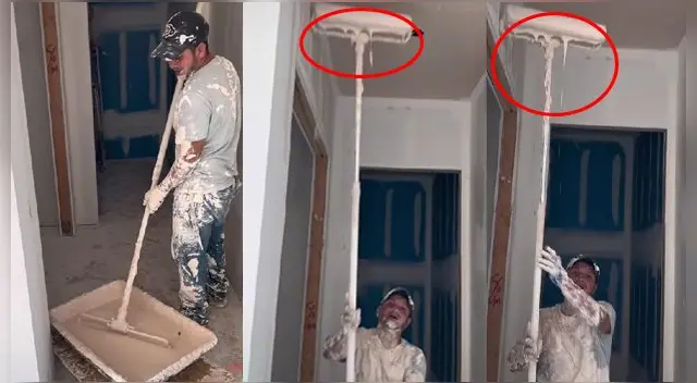 Video de TikTok dejó al descubierto el 'pésimo' trabajo de un pintor. Video de TikTok dejó al descubierto el 'pésimo' trabajo de un pintor.