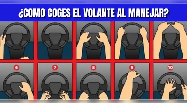 Test de personalidad: ¿Cómo tomas el volante? Conoce lo que te revela este sencillo dato Test de personalidad: ¿Cómo tomas el volante? Conoce lo que te revela este sencillo dato