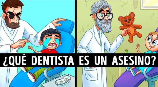 ¿Cuál de los dos dentistas es un asesino? Descubre al criminal en menos de 8 segundos