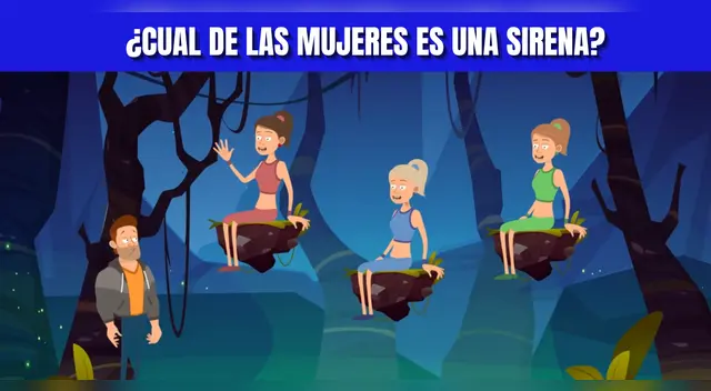 Acertijo visual EXTREMO: Descubre cuál de las mujeres es una sirena Acertijo visual EXTREMO: Descubre cuál de las mujeres es una sirena