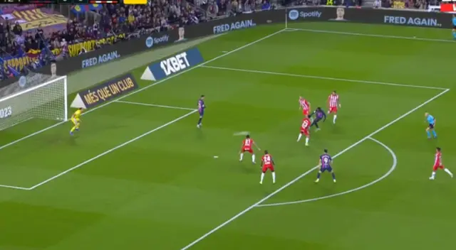Dembélé puso el 1-0 del Barcelona ante el Almería por LaLiga