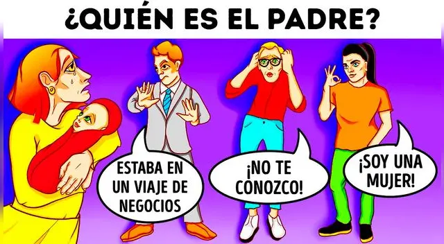 ¿Quién es el padre? Solo tienes 7 segundos para superar el acertijo.