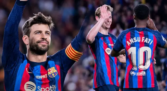 Barcelona: se despide Piqué en el triunfo 2-0 ante Almería