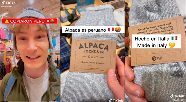Finlandés enfureció al ver que tienda vende presuntas medias de 'alpaca' falsas Finlandés enfureció al ver que tienda vende presuntas medias de 'alpaca' falsas