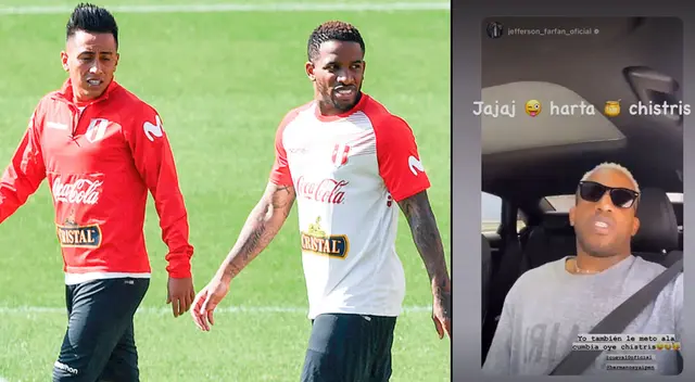 Christian Cueva 'troleó' a Jefferson Farfán Christian Cueva 'troleó' a Jefferson Farfán