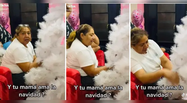 Mujer alista la casa para Navidad y responde las críticas de su hijo de manera épica