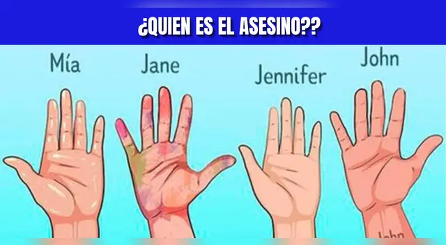 Acertijo visual: Descubre al asesino en 5 segundos o menos