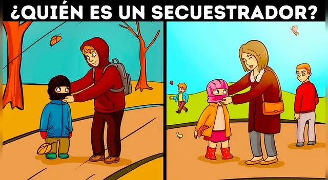 Tienes 7 segundos para descubrir quién es un secuestrador.