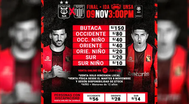 Alianza vs Melgar