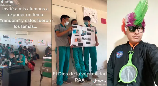 Profesora pidió a sus alumnos que expongan un tema 'libre' y ellos hablan sobre 'Faraón Love Shady' Profesora pidió a sus alumnos que expongan un tema 'libre' y ellos hablan sobre 'Faraón Love Shady'