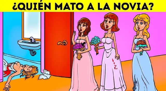 ¿Cuál de ellas fue la asesina de la novia? Resuelve el enigma en menos de 8 segundos ¿Cuál de ellas fue la asesina de la novia? Resuelve el enigma en menos de 8 segundos