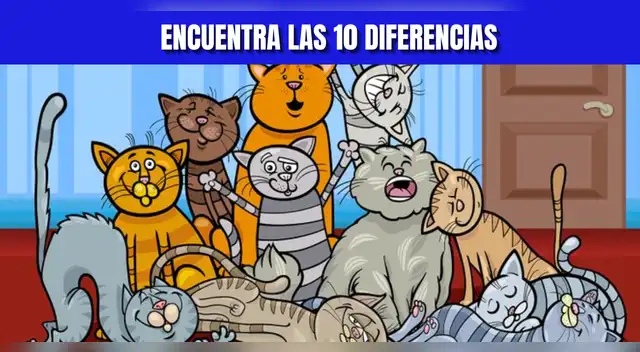 Reto visual EXTREMO: Ubica las 10 diferencias en 25 segundos Reto visual EXTREMO: Ubica las 10 diferencias en 25 segundos