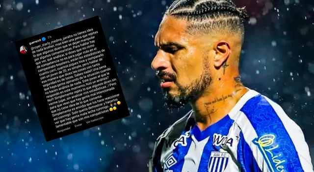 Paolo Guerrero explota y le responde a hincha que cuestionó su nivel tras descender con Avaí