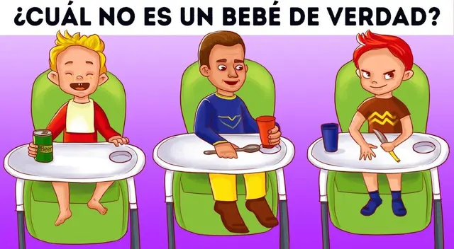 ¿Cuál no es un bebé real? Atrévete a superar este acertijo en 5 segundos ¿Cuál no es un bebé real? Atrévete a superar este acertijo en 5 segundos